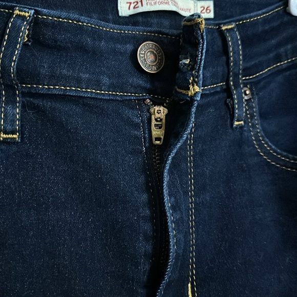 Levi’s 721 dark denim jeans - Picture 3 of 8
